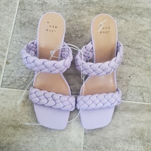 Lilac Braided Heels